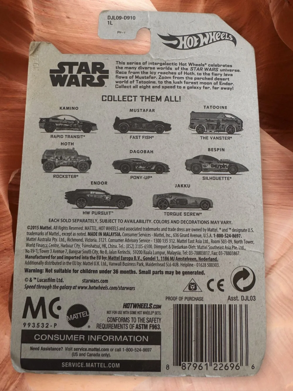 🛍️2/$20 item: Bundle Of 3 Hot Wheels Star Wars Vehicles